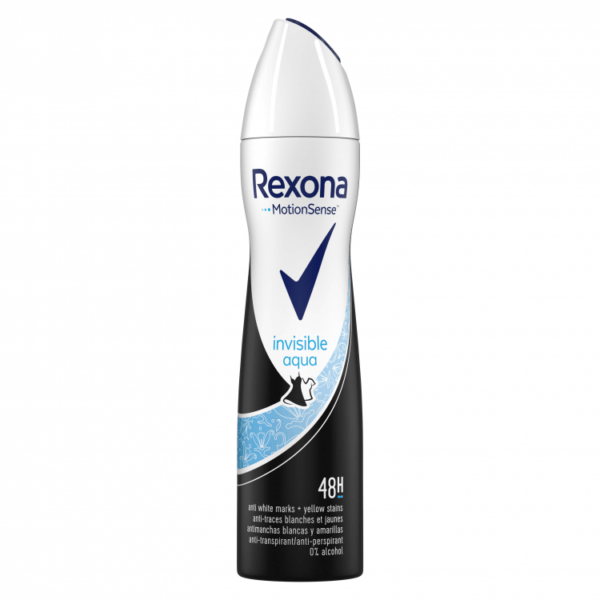 اسپری ضد تعریق بدن زنانه رکسونا ۴۸ ساعته مدل اینویزیبل آکوا Rexona invisible aqua اصلی ایتالیا حجم 200 میلی لیتر
