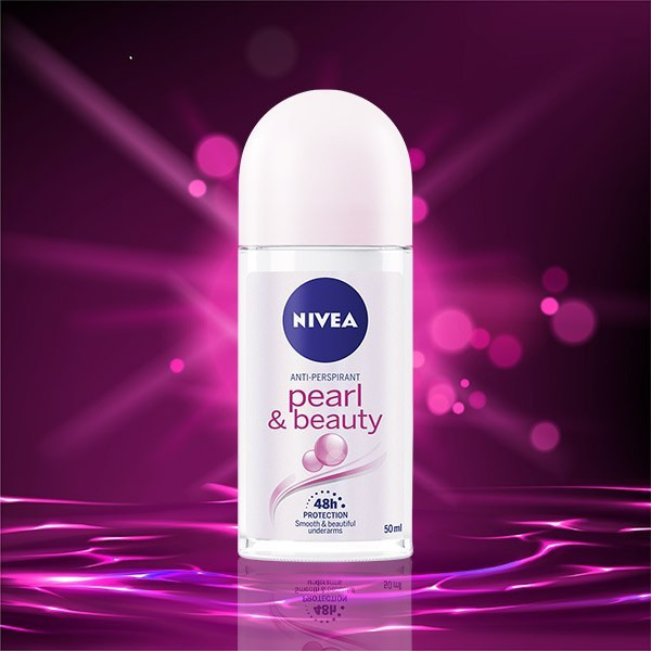 مام رول ضد تعریق ۴۸ ساعته زنانه NIVEAنیوآ مدل Pearl & beauty حجم 50میلی لیتر (دو لیبل-اصل آلمان )