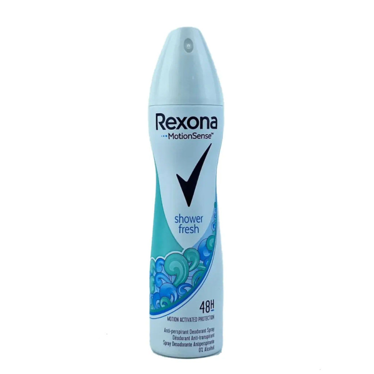 اسپری ضد تعریق زنانه ۴۸ ساعته مدل شاور فرش Rexona shower fresh اصلی ایتالیا حجم ۲۰۰ میلی لیتر