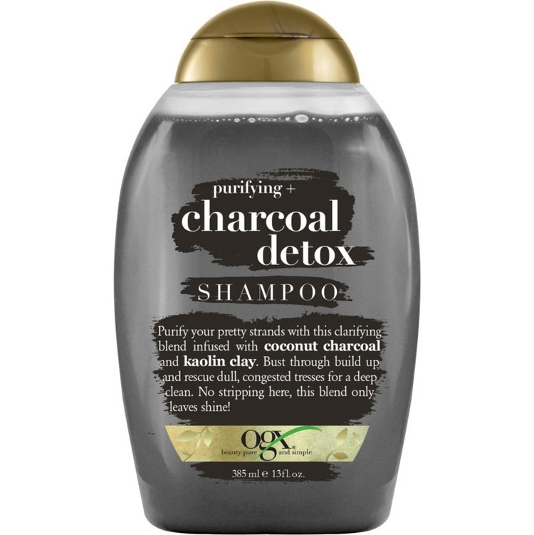 شامپوموهای چرب ذغال چارکول دتوکس کف سرچرب اوجی ایکس – OGX charcoal detox حجم ۳۸۵ میل