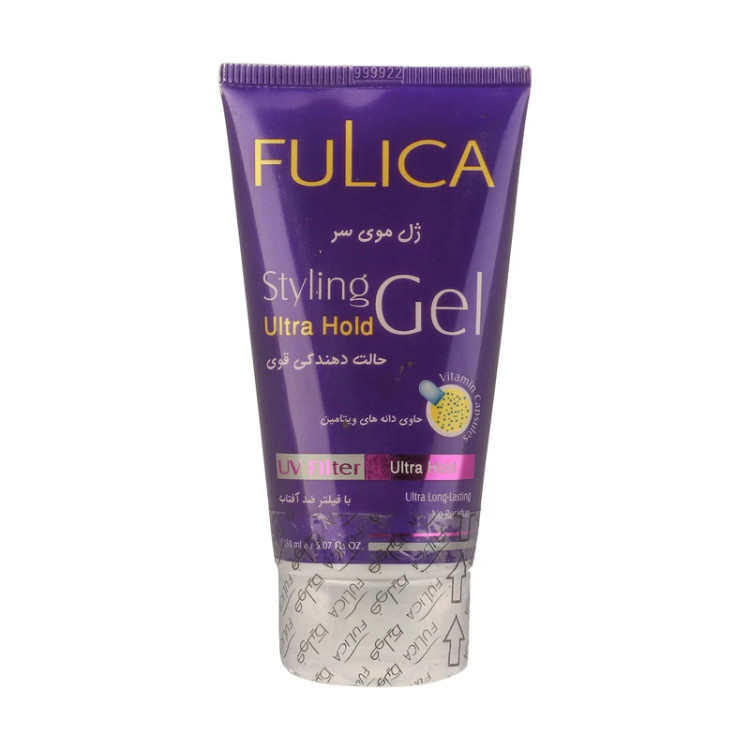 ژل مو فولیکا FULICA مدل Ultra Hold حالت دهنده قوی مو حجم ۱۵۰ میل