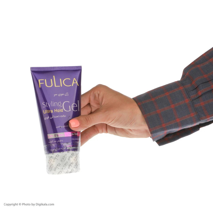 ژل مو فولیکا FULICA مدل Ultra Hold حالت دهنده قوی مو حجم ۱۵۰ میل