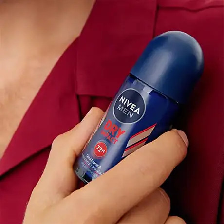مام رول ضد تعریق 72 ساعته مردانه NIVEA نیوآ مدل DRY IMPACT حجم 50میلی لیتر (دو لیبل-اصل آلمان )