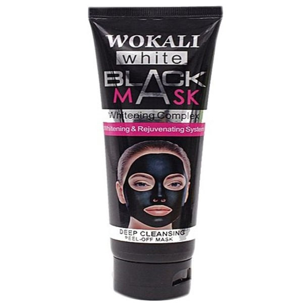ماسک ذغالی چسبی وکالی WOKALI سفید کننده و جوان کننده پوست صورت حاوی مواد معدنی و آنتی اکسیدان های قوی حجم 130 میل