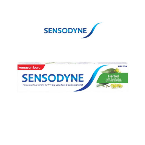 خمیردندان سنسوداین هربال هالئون Sensodyne Herbal Haleon با عصاره اکالیپتوس و رازیانه وزن 100 گرم