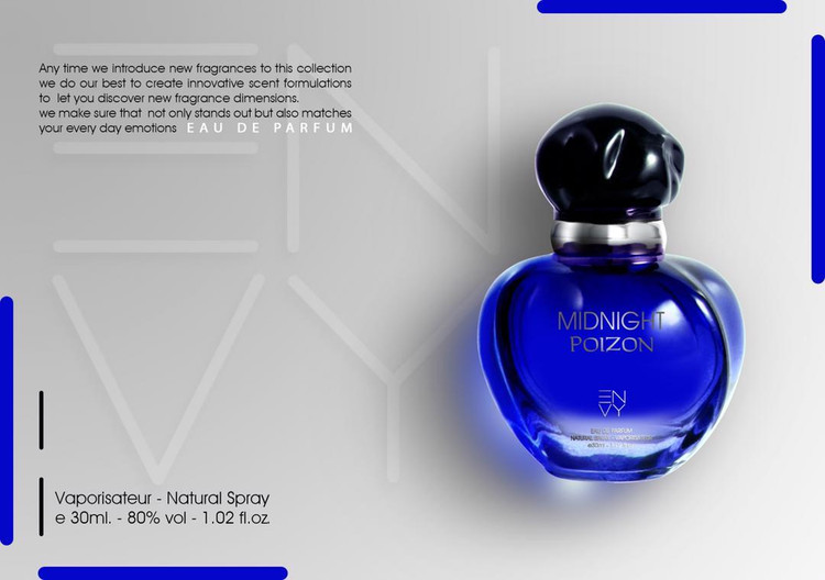 ادکلن میدنایت پویزن برند envy ان وی 25 میل