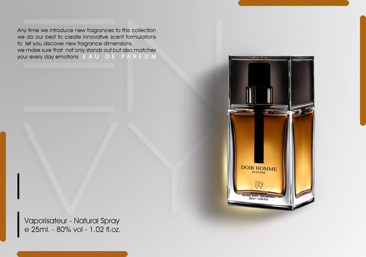 ادکلن مینیاتوری مردانه دیور هوم اینتنس Dior Home Intense برند ان وی ENVY حجم 25 میل