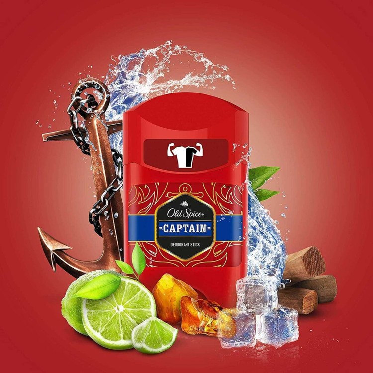 مام استیکی ۴۸ ساعته اولد اسپایس مدل کپتین Old Spice Captain حجم ۵۰ میل