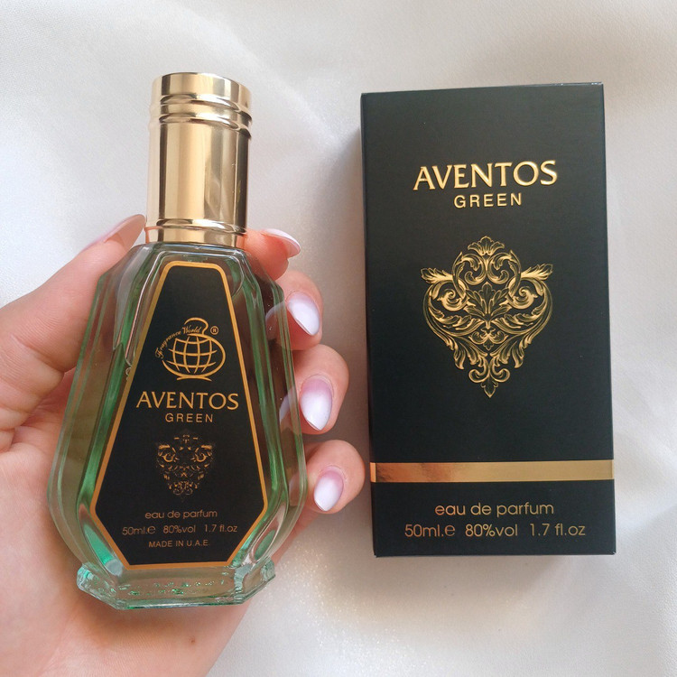 ادکلن مردانه اونتوس گرین AVENTOS GREEN فرگرانس ورد رایحه کرید اونتوس گرین ایریش حجم ۵۰ میل