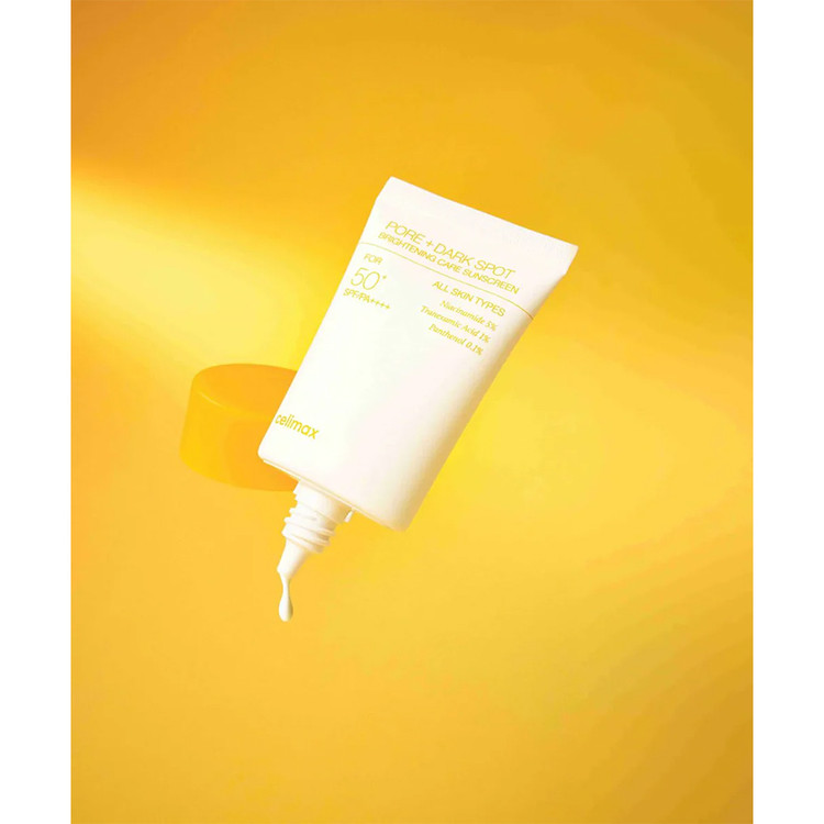 کرم ضد آفتاب ضد لک ، روشن کننده و کوچک کننده منافذ پوست ++++SPF 50 PA سلیمکس Celimax اورجینال کره حجم ۵۰ میل