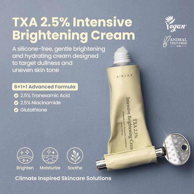 کرم ضد لک و روشن کننده پوست اکسیس وای AXIS - Y مدل TXA 2.5% Intensive Brightening Cream حجم 50ml