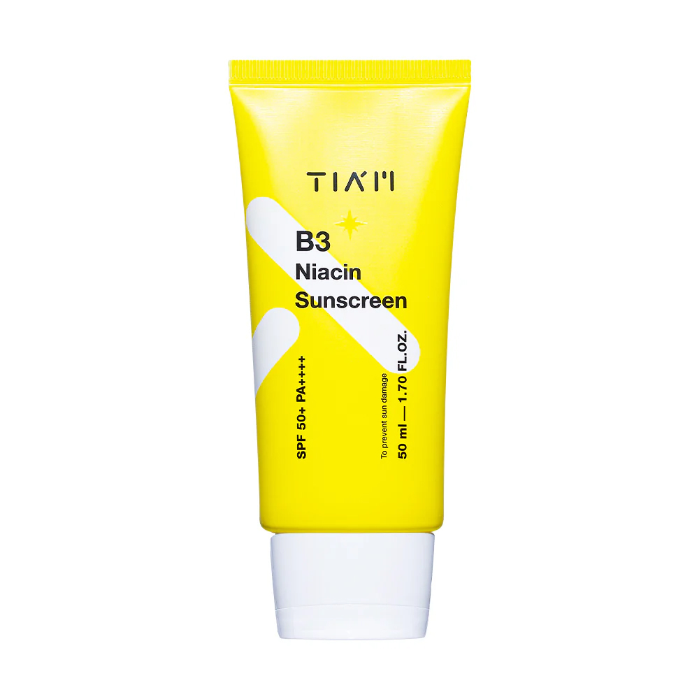 کرم ضد آفتاب ضد لک و روشن کننده ++++SPF50 PA نیاسینامید تیام TIAM مدل B3 Niacin حجم ۵۰ میل