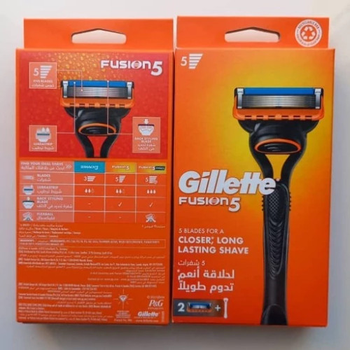 خود تراش پنج تیغ فیوژن ۵ ژیلت Gillette 5 اورجینال به همراه ۲ عدد تیغ یدک