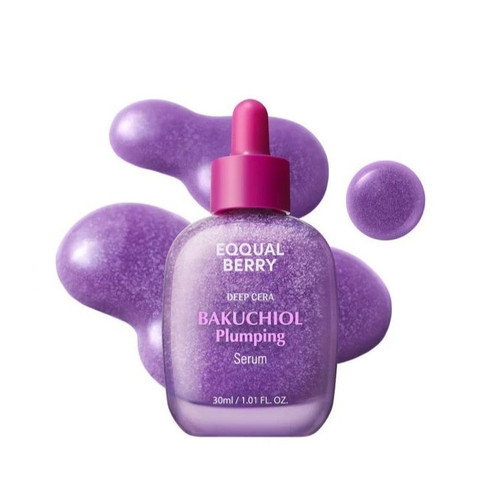 سرم ضد چروک و جوانساز باکوچیول پلامپینگ اکوال بری Bakuchiol Plumping Serum EQQUALBERRY حجم 30 میل