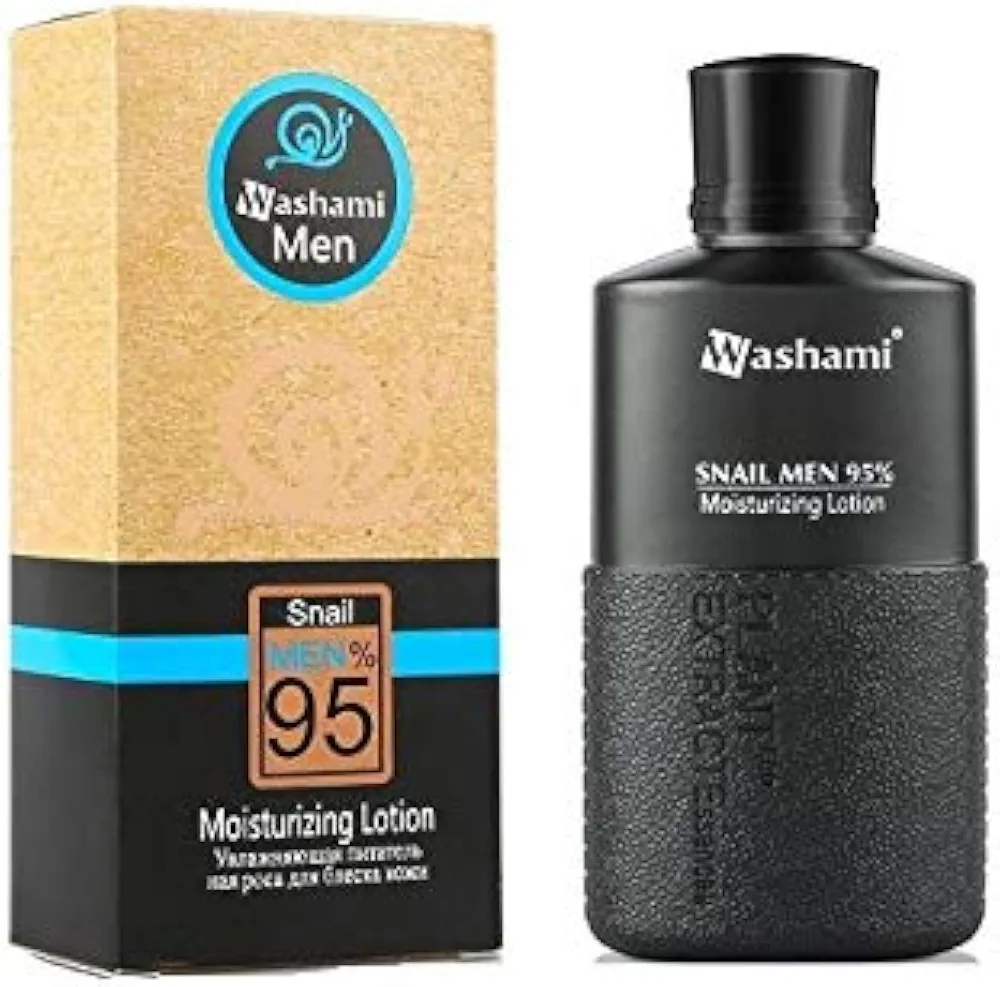 لوشن مرطوب کننده مردانه ۹۵٪ حلزون واشامی Washami حجم ۱۵۰ میل
