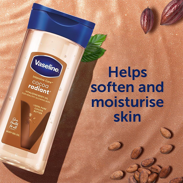 روغن بدن ژلی کاکائو وازلین Vaseline اورجینال حجم ۲۰۰ میل