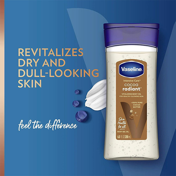 روغن بدن ژلی کاکائو وازلین Vaseline اورجینال حجم ۲۰۰ میل