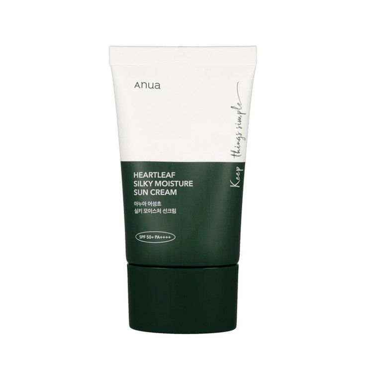 کرم ضد آفتاب مرطوب کننده و تسکین دهنده ++++SPF50 PA آنوا Anua حجم ۵۰ میل