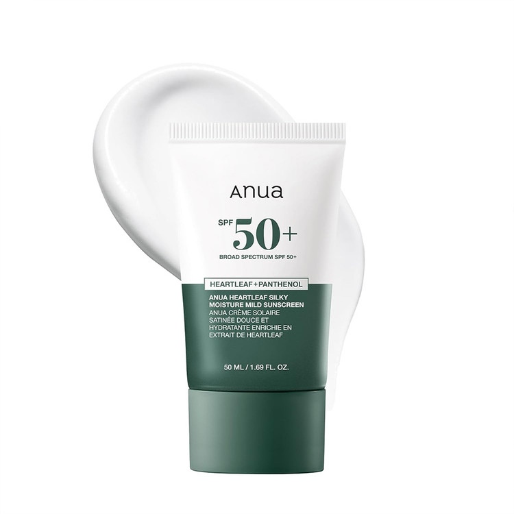 کرم ضد آفتاب مرطوب کننده و تسکین دهنده ++++SPF50 PA آنوا Anua حجم ۵۰ میل