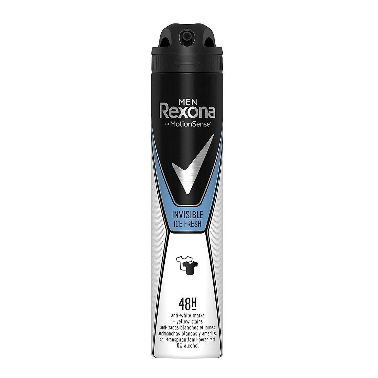 اسپری بدن مردانه ۴۸ ساعته رکسونا REXONA اصل ایتالیا مدل اینویزیبل آیس فرش  INVISIBLE ICE FRESH حجم 200ml