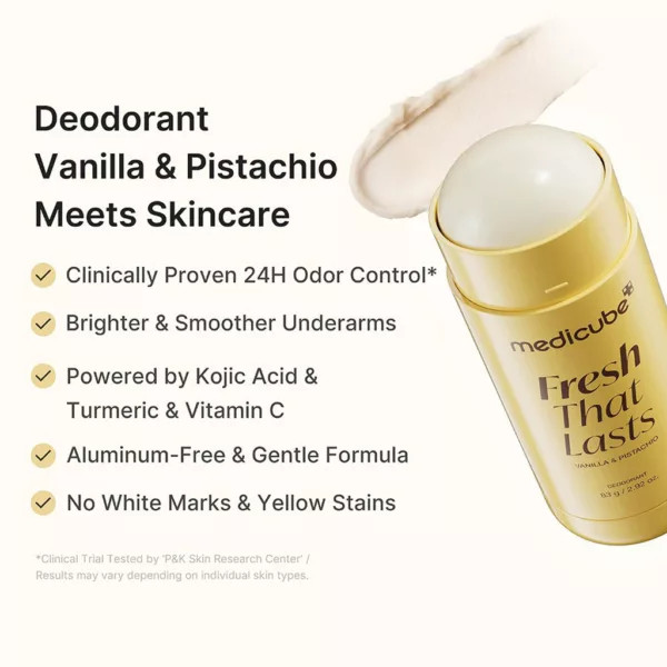 دئودورانت مدیکوب Fresh That Lasts روشن کننده و از بین برنده تیرگی زیر بغل با رایحه وانیلا و پسته وزن ۸۳ گرم