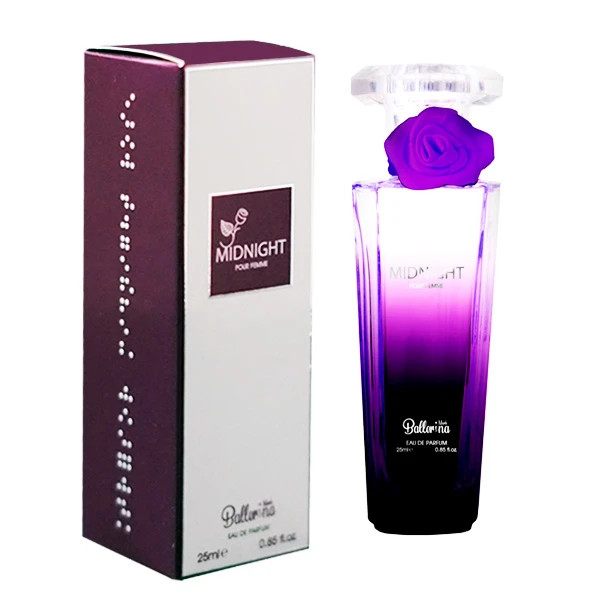 عطر جیبی میدنایت رز Midnight Rose برند بالرینا Ballerina حجم 25 میلی لیتر