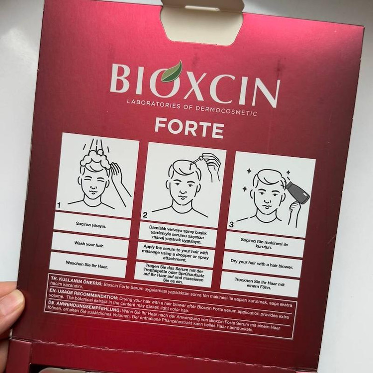 پک ۳ عددی سرم مو گیاهی ضد ریزش و تقویت کننده بیوکسین Bioxcin مدل فورت مناسب انواع مو حجم ۵۰ میل