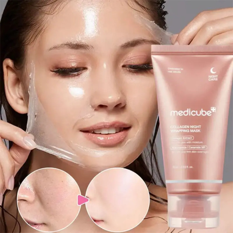 ماسک شب کلاژن لایه بردار مدی کیوب Medicube حجم 75 میل